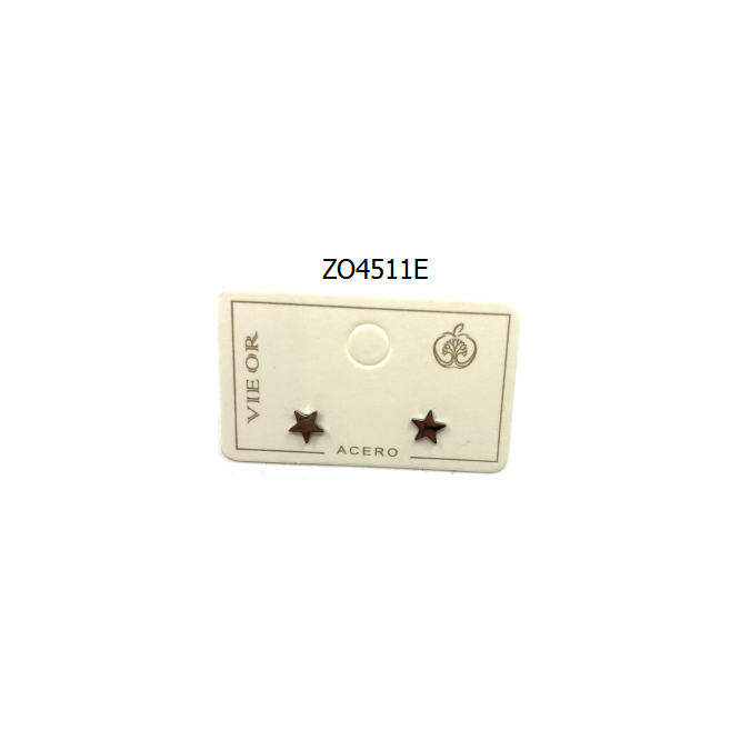 ARETES ZO4511E Plateado Acero Inoxidable -F19