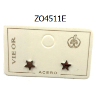 ARETES ZO4511E Plateado Acero Inoxidable -F19