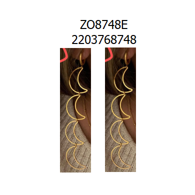 ARETES ZO8748E Plateado Acero Inoxidable -G410