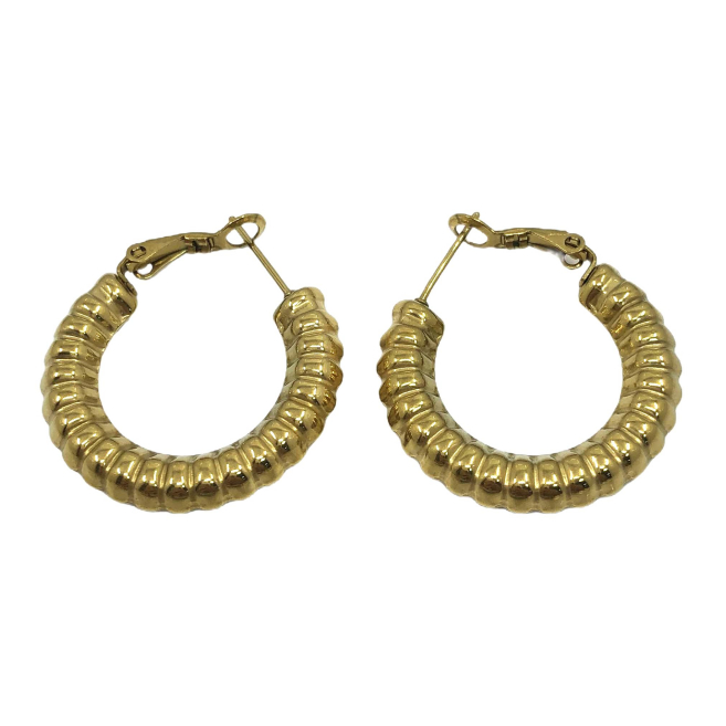 ARETES ZO12961E Plateado Acero Inoxidable -F410