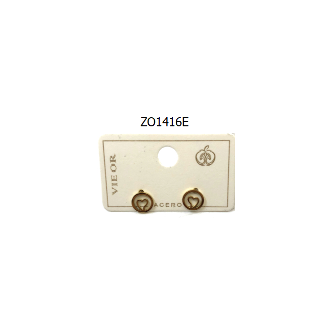 ARETES ZO1416E Plateado Acero Inoxidable -G210
