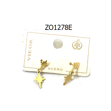 ARETES ZO1278E Plateado Acero Inoxidable -G210