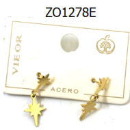 ARETES ZO1278E Plateado Acero Inoxidable -G210