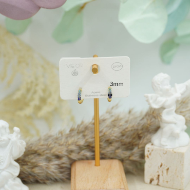 ARETES ZO10545E/7MM/250 Azul Acero Inoxidable -F22