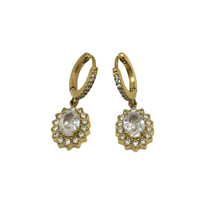 ARETES ZO13149E Plateado Acero Inoxidable -G21