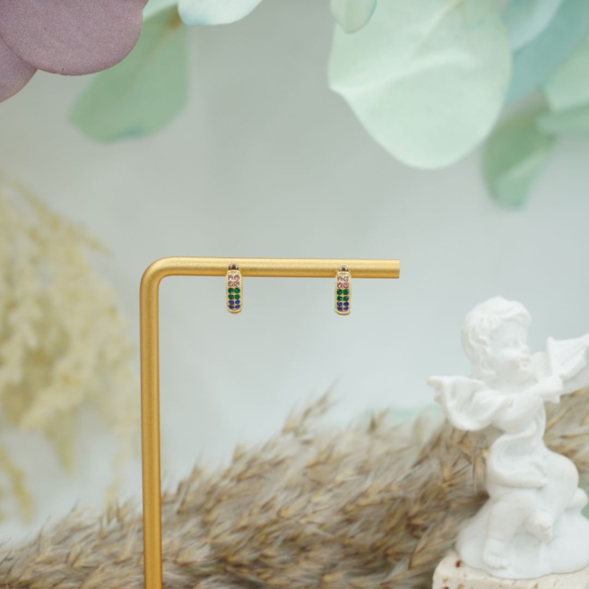 ARETES ZO10542E/8MM/200 Multicolor Acero Inoxidable -F22