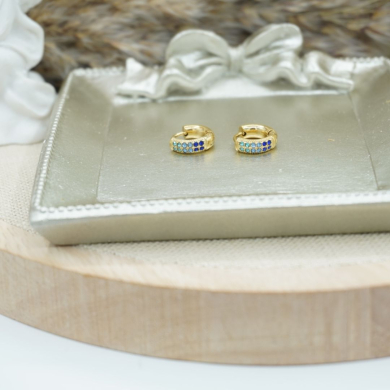 ARETES ZO10542E/8MM/200 Azul Acero Inoxidable -F22