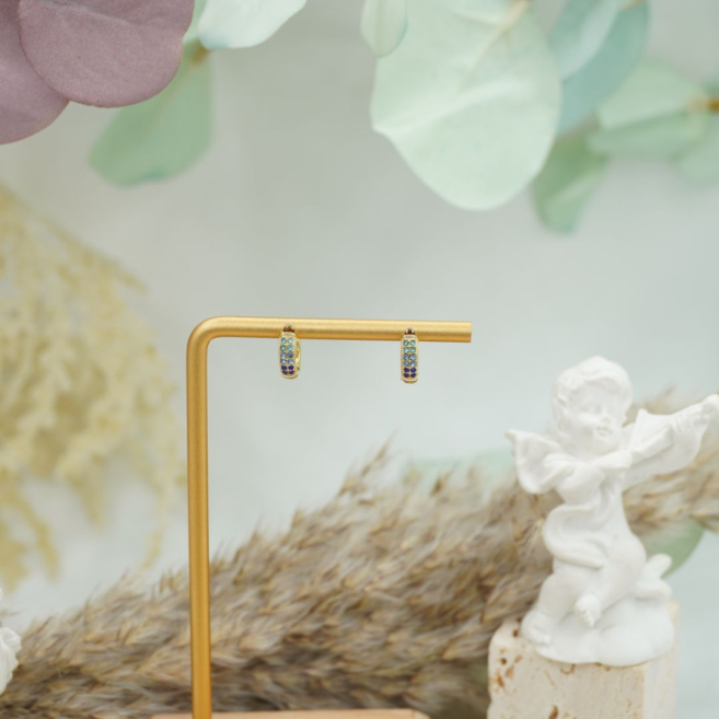 ARETES ZO10542E/8MM/200 Azul Acero Inoxidable -F22