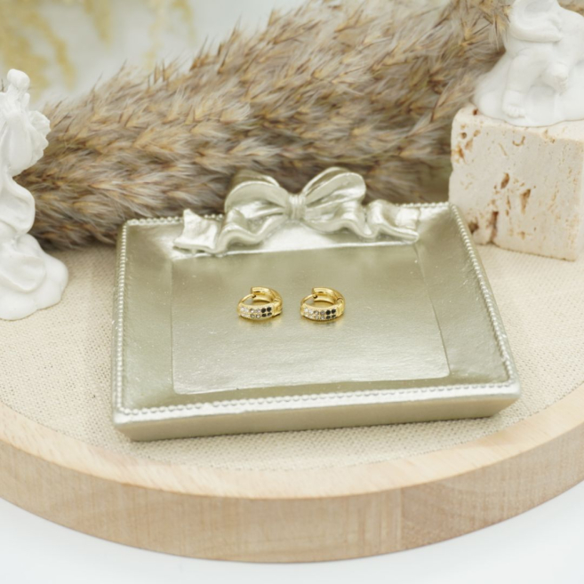 ARETES ZO10542E/8MM/200 Negro Acero Inoxidable -F22