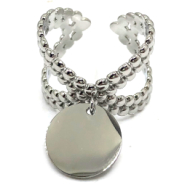 ANILLO ZO10294R150 Plateado Acero Inoxidable -2A27
