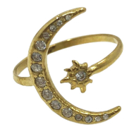 ANILLO ZO14785R Dorado Acero Inoxidable -2A15