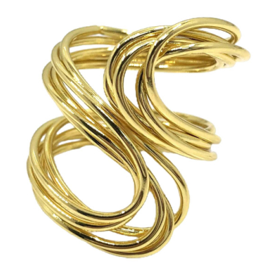 ANILLO ZO13544R Dorado Acero Inoxidable -2A57