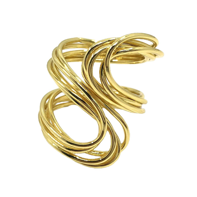 ANILLO ZO13544R Dorado Acero Inoxidable -2A57