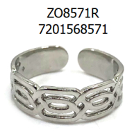 ANILLO ZO8571R Plateado Acero Inoxidable -2A23