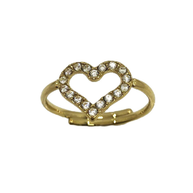 ANILLO ZO14784R Plateado Acero Inoxidable -A31