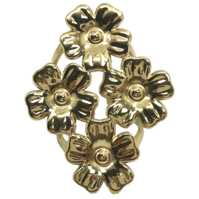 ANILLO ZO13098R Dorado Acero Inoxidable -2A57