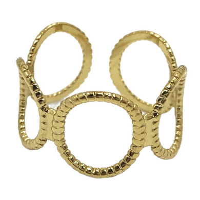 ANILLO ZO14661R Dorado Acero Inoxidable -2A13