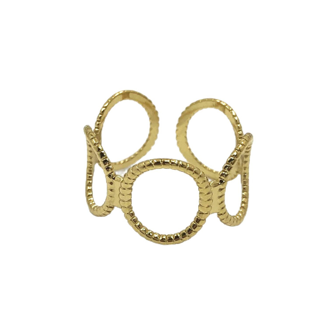 ANILLO ZO14661R Dorado Acero Inoxidable -2A13