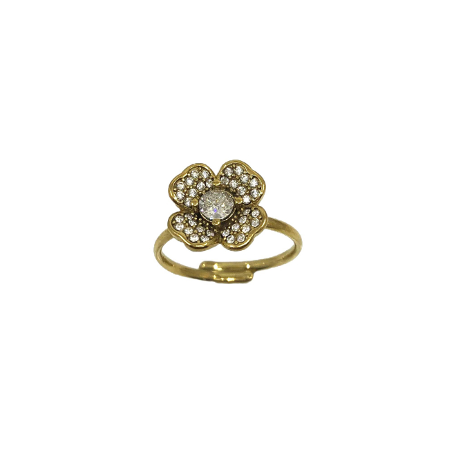 ANILLO ZO14783R Dorado Acero Inoxidable -A21