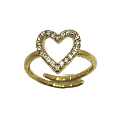 ANILLO ZO14892R Plateado Acero Inoxidable -A31