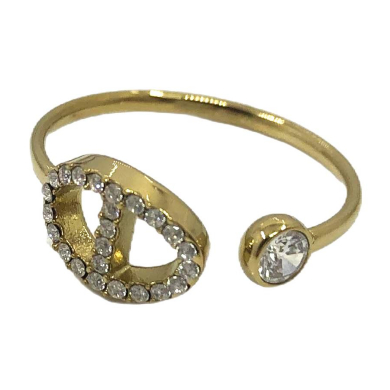 ANILLO ZO13232R Dorado Acero Inoxidable -A31