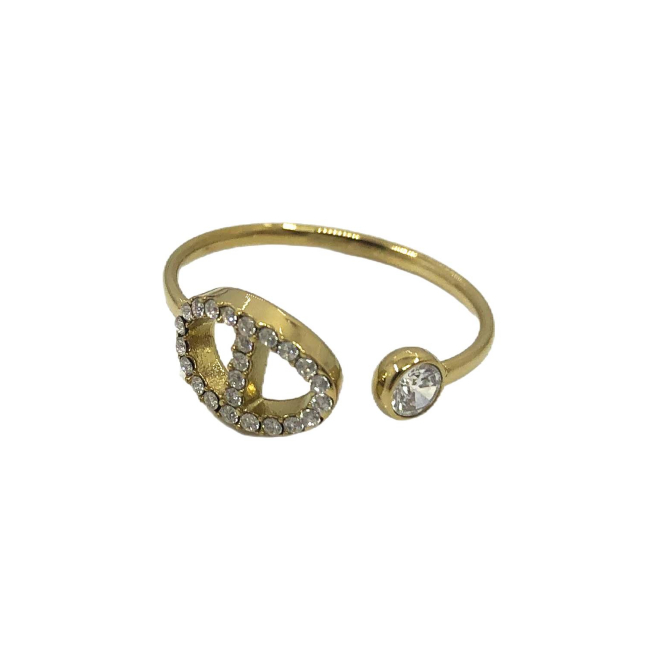 ANILLO ZO13232R Plateado Acero Inoxidable -A31