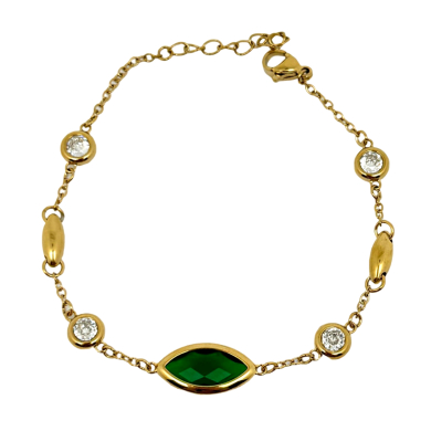 PULSERA ZO12797B Dorado Acero Inoxidable -2B22