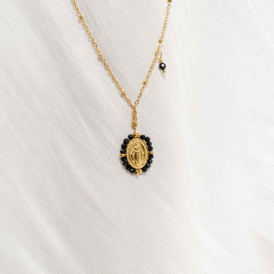 COLLAR Y00159 Negro Acero  Inoxidable -2D32