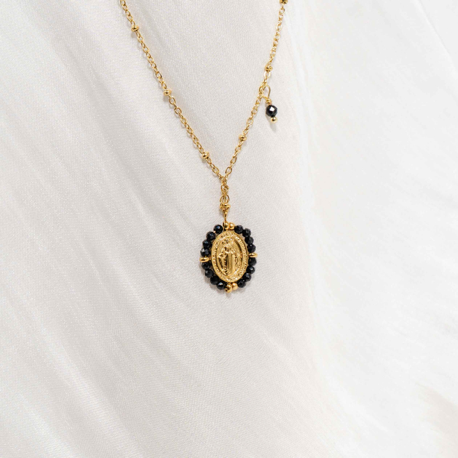 COLLAR Y00159 Negro Acero  Inoxidable -2D32