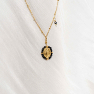 COLLAR Y00159 Negro Acero  Inoxidable -2D32