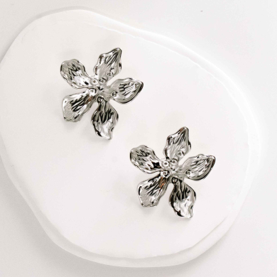 ARETES Y00222 Plateado Acero Inoxidable -G56