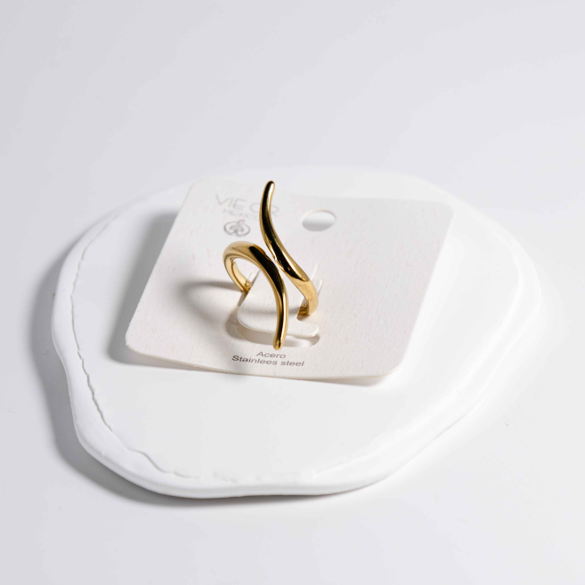 ANILLO Y00254 Dorado Acero Inoxidable -A24