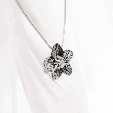 COLLAR ZO11281N250 Plateado Acero Inoxidable -2D12