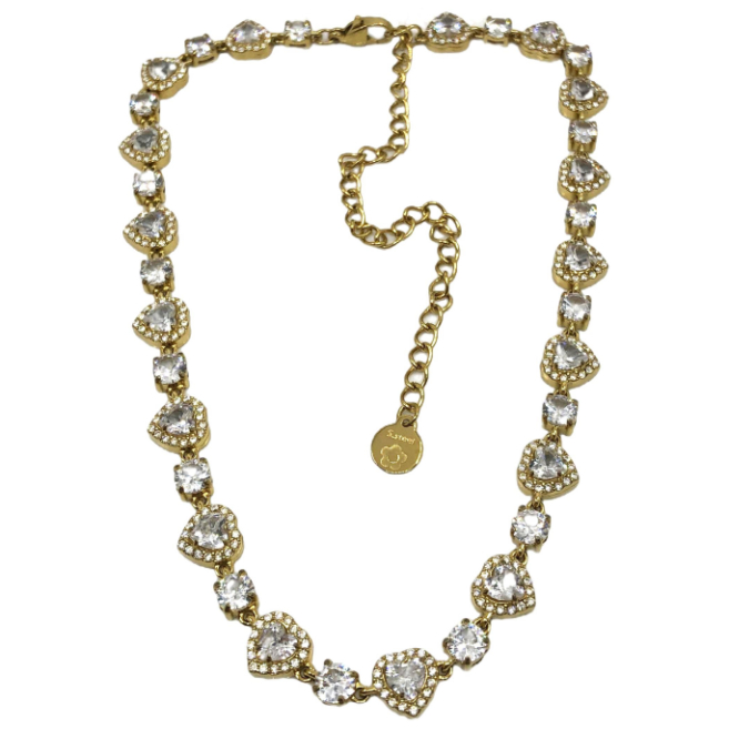 COLLAR ZO12852N Plateado Acero Inoxidable -2D17