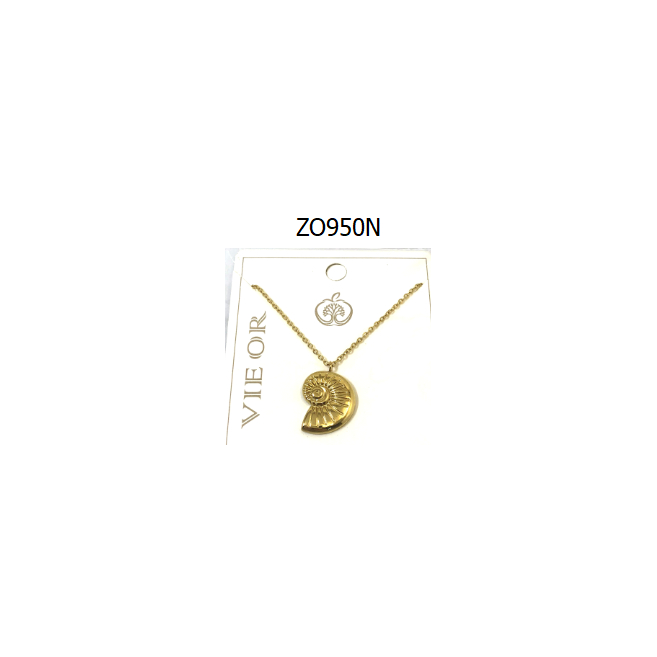 COLLAR ZO950N Plateado Acero Inoxidable -2D21