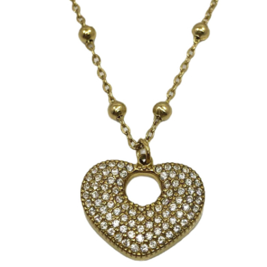 COLLAR ZO13254N Plateado Acero Inoxidable -2D31