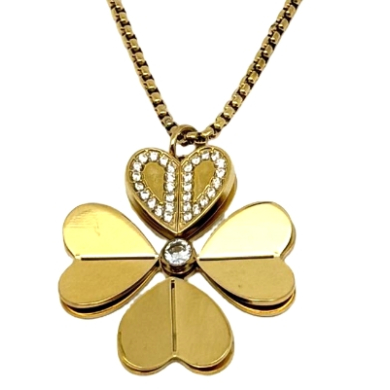 COLLAR ZO12801N Dorado Acero Inoxidable -2D54