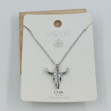 COLLAR Acero ZO10489N200 Plateado -2D21