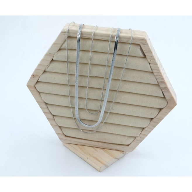 COLLAR ACERO ZO11612N Plateado