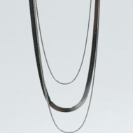 COLLAR ACERO ZO11612N Plateado