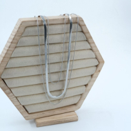 COLLAR ACERO ZO11612N Plateado
