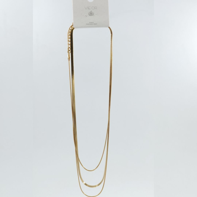 COLLAR ACERO ZO11612N Dorado -2D37