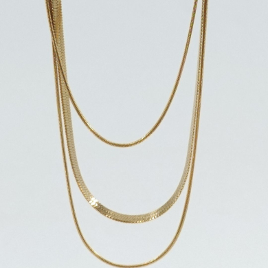 COLLAR ACERO ZO11612N Dorado -2D37