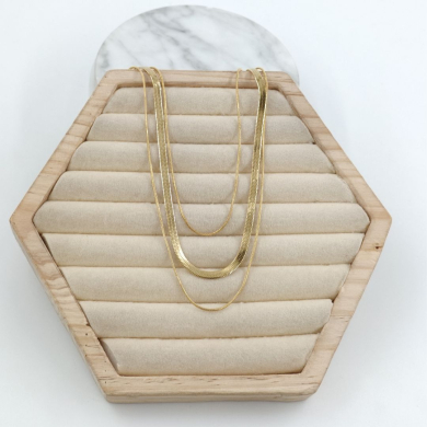 COLLAR ACERO ZO11612N Dorado -2D37