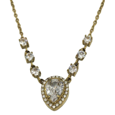 COLLAR ZO13219N Plateado Acero Inoxidable -2D11