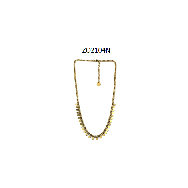 COLLAR ZO2104N Plateado Acero Inoxidable -E22