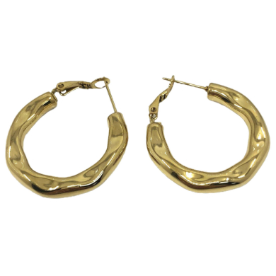 ARETES ZO13266E/30MM Dorado Acero Inoxidable -F25