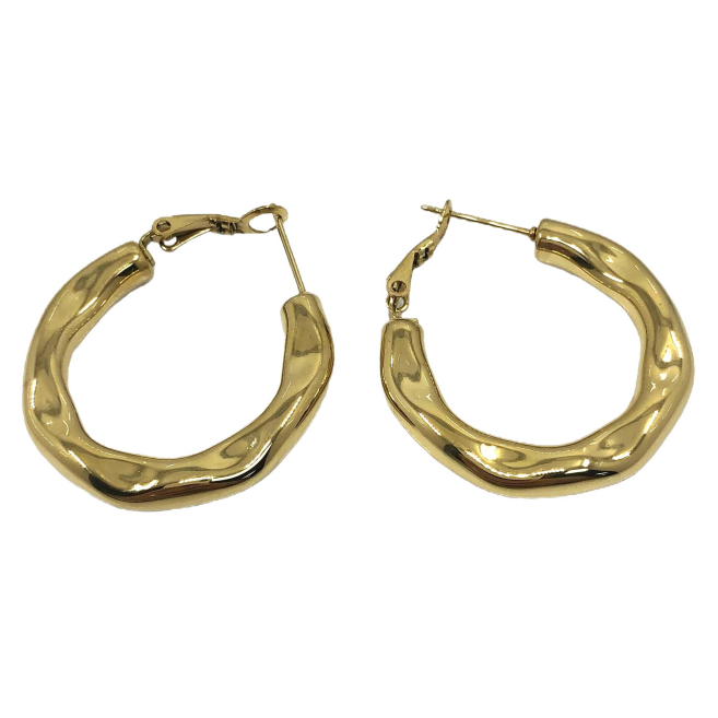 ARETES ZO13266E/30MM Dorado Acero Inoxidable -F25