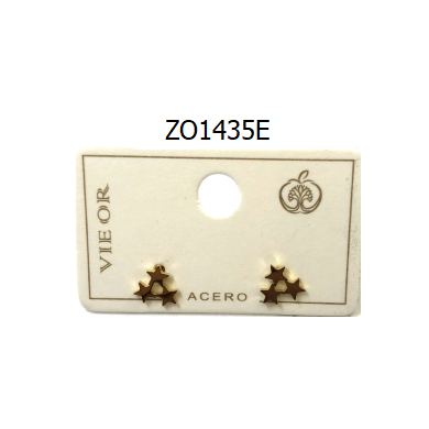 ARETES ZO1435E Plateado Acero Inoxidable -G11