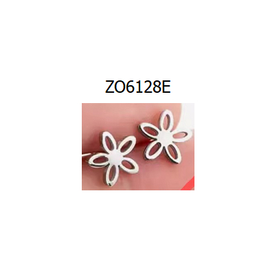 ARETES ZO6128E Plateado Acero Inoxidable -G12